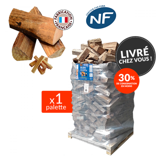 40 cm großes WOODSTOCK-Holzscheit in Premiumqualität – 1 Palette + 8 kostenlose Anzündbeutel – Image 3