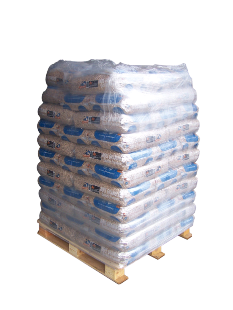 EO2-Holzpellets – Palette mit 66 Stück, Beutel mit 15 kg oder 990 kg EO2®