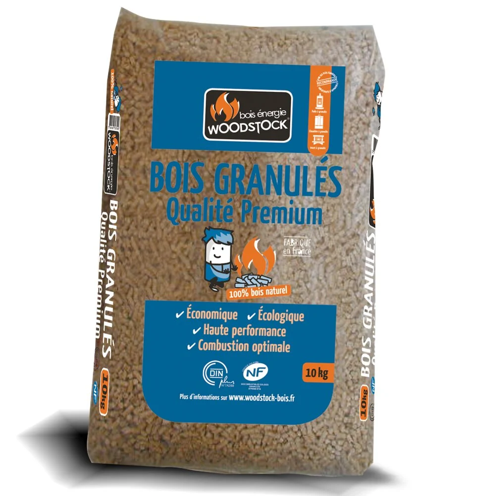 02 Palette WOODSTOCK Holzpellets – 144 Säcke à 15 kg